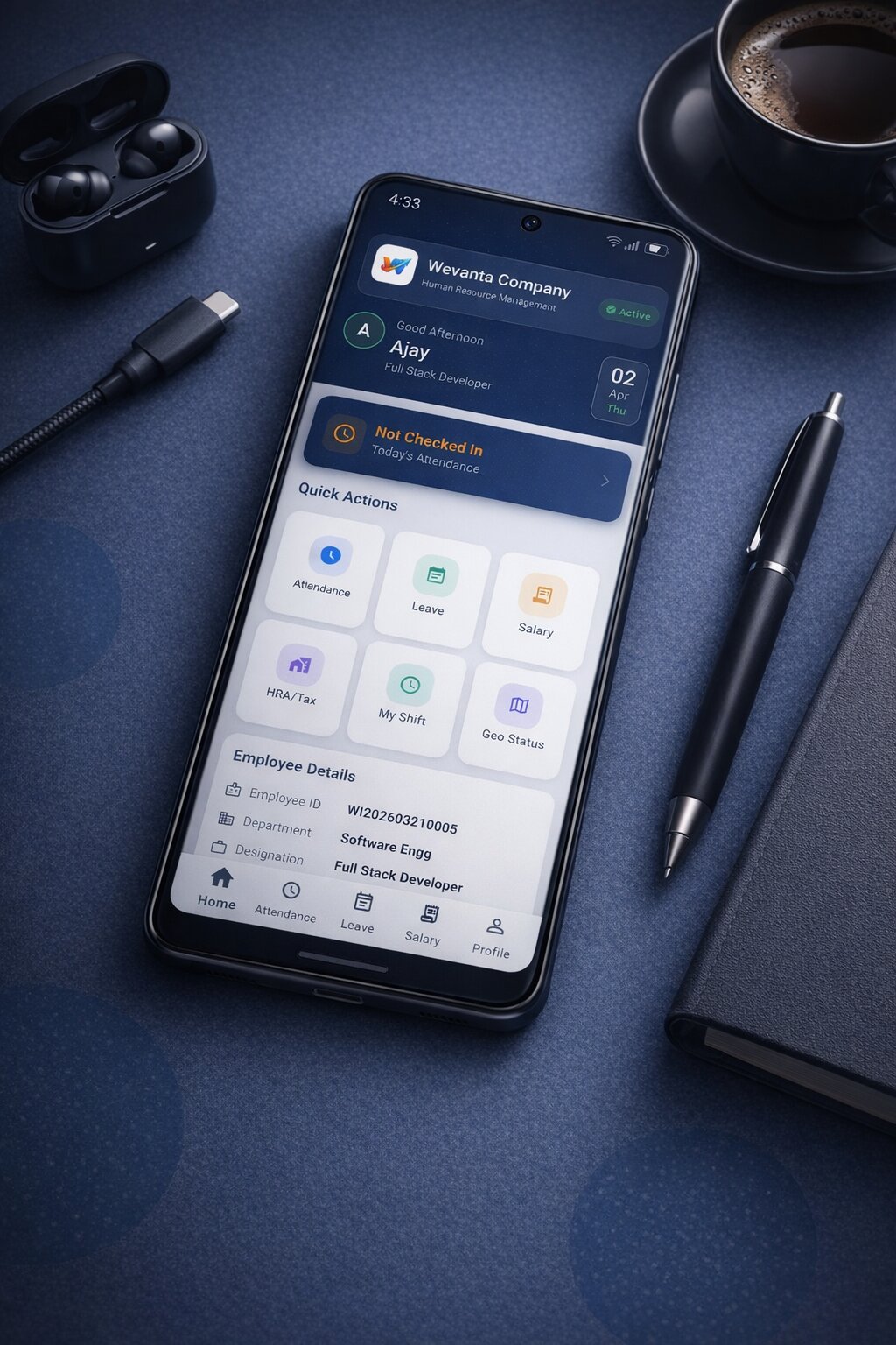 App Home Screen
